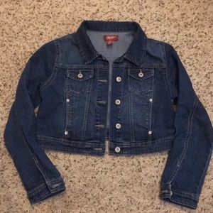 Girls short denim jacket size 14/16